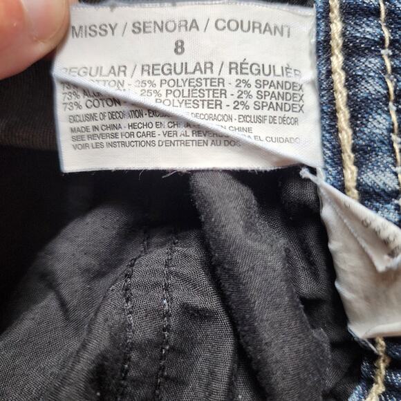 Nine West Vintage America Jeans Womens Size 8 Straight Leg Embroidered Mid Rise - Picture 11 of 12